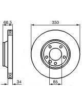 BOSCH 0 986 479 249 Тормозной диск