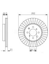 BOSCH 0 986 479 838 Тормозной диск