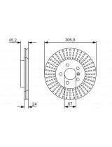 BOSCH 0 986 479 C93 Тормозной диск