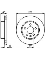 BOSCH 0 986 478 861 Тормозной диск