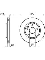 BOSCH 0 986 479 071 Тормозной диск