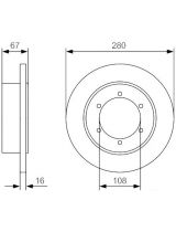 BOSCH 0 986 479 A94 Тормозной диск