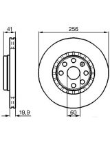BOSCH 0 986 478 535 Тормозной диск