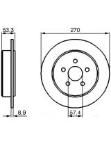 BOSCH 0 986 478 514 Тормозной диск
