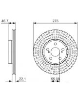 BOSCH 0 986 479 767 Тормозной диск