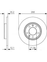 BOSCH 0 986 479 C24 Тормозной диск