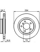 BOSCH 0 986 478 570 Тормозной диск