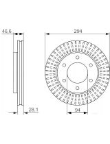 BOSCH 0 986 479 704 Тормозной диск