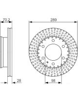 BOSCH 0 986 479 711 Тормозной диск