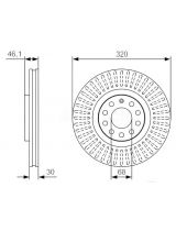 BOSCH 0 986 479 S30 Тормозной диск