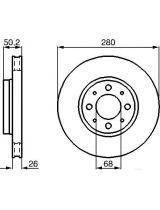 BOSCH 0 986 478 602 Тормозной диск