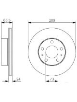 BOSCH 0 986 479 R98 Тормозной диск