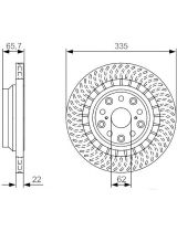 BOSCH 0 986 479 T34 Тормозной диск