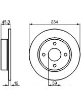 BOSCH 0 986 478 288 Тормозной диск