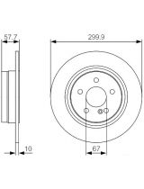 BOSCH 0 986 479 S92 Тормозной диск
