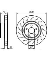 BOSCH 0 986 478 470 Тормозной диск