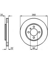 BOSCH 0 986 478 036 Тормозной диск