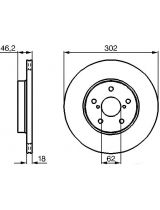 BOSCH 0 986 478 490 Тормозной диск