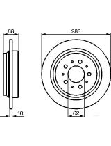 BOSCH 0 986 478 445 Тормозной диск