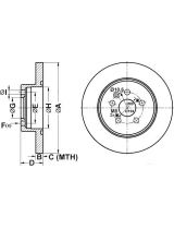 ATE 24.0110-0305.1 Тормозной диск