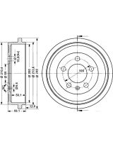 ATE 24.0220-0037.1 Тормозной барабан