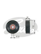 GATES T36087 Ролик приводной