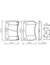 BOSCH 0 986 461 141 Колодки дисковые