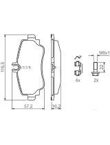 BOSCH 0 986 424 470 Колодки дисковые
