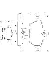 BOSCH 0 986 424 488 Колодки дисковые