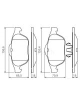 BOSCH 0 986 424 616 Колодки дисковые
