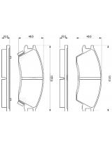 BOSCH 0 986 461 127 Колодки дисковые