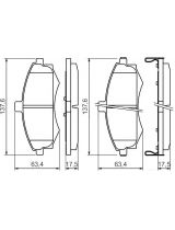 BOSCH 0 986 424 810 Колодки дисковые