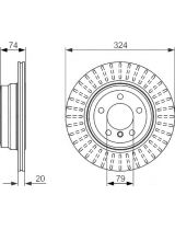 BOSCH 0 986 479 671 Тормозной диск