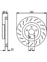 BOSCH 0 986 479 412 Тормозной диск передний