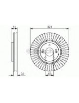 BOSCH 0 986 479 692 Тормозной диск