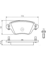 BOSCH 0 986 424 671 Колодки дисковые задние