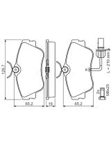 BOSCH 0 986 424 672 Колодки дисковые