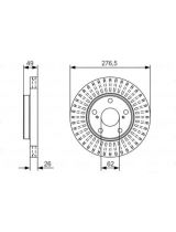 BOSCH 0 986 479 A62 Тормозной диск