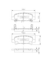 NIPPARTS J3617002 Колодки дисковые 4 шт