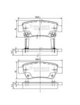 NIPPARTS N3614019 Колодки дисковые 4 шт