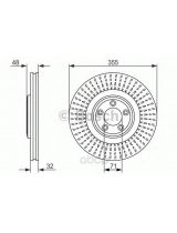 BOSCH 0 986 479 754 Тормозной диск передний