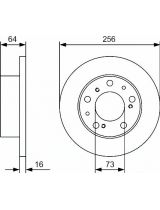 BOSCH 0 986 479 A89 Тормозной диск передний