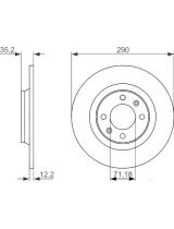 BOSCH 0 986 479 118 Тормозной диск задний