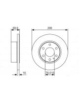 BOSCH 0 986 479 A51 Тормозной диск задний