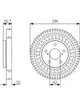 BOSCH 0 986 479 T37 Тормозной диск передний