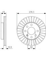 BOSCH 0 986 479 S98 Тормозной диск передний