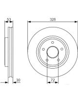 BOSCH 0 986 479 S73 Тормозной диск задний