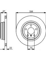 BOSCH 0 986 479 439 Тормозной диск задний