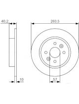 BOSCH 0 986 479 S85 Тормозной диск задний
