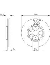 BOSCH 0 986 479 734 Тормозной диск